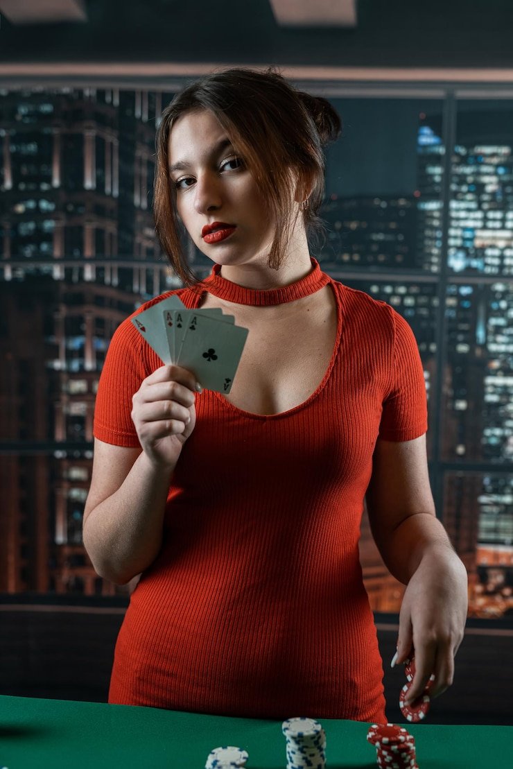 Tampilan meja blackjack kasino langsung ban togel dengan dealer video HD